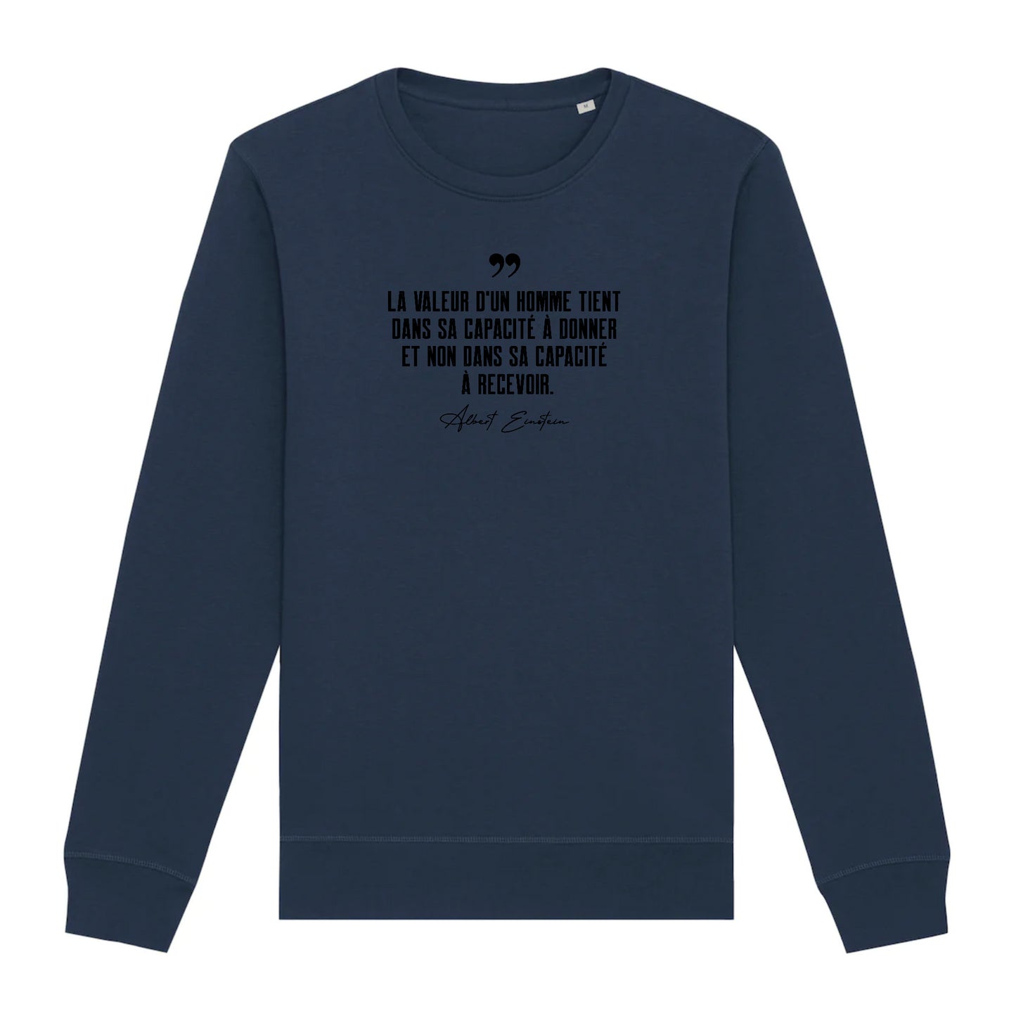 "La valeur d'un homme..." - Sweat simple unisexe